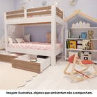 Beliche Infantil Star Plus Com 2 Gavetas Branco/montana - Cas