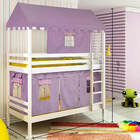 Beliche infantil Teen Play c/ Telhado Completo e Tenda Castel