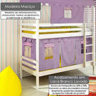 Beliche infantil Teen Play c/ Telhado Completo e Tenda Castel