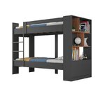 Beliche Jonava 2 Portas Com Estante Yescasa Grafite/nogal