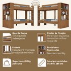 Beliche Jonava 2 Portas Com Estante Yescasa Nogal