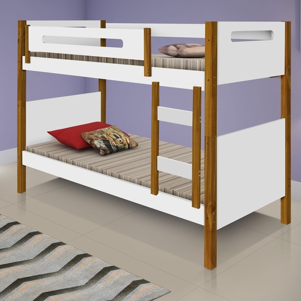 Beliche Juvenil Canadá Com Proteção Lateral E Colchões