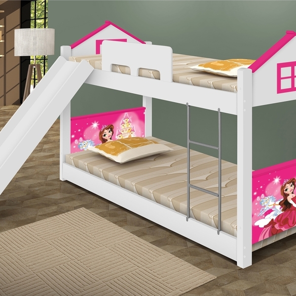 Beliche de princesa com escorregador clearance