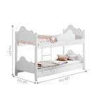 Beliche Juvenil Colchão Brenda Branco