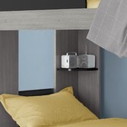 Beliche Juvenil Gp Cinza/preto C/ Prateleira Interna E Proteç