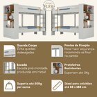 Beliche Juvenil Jonava 2 Portas Com Estante Espresso Móveis B