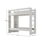 Beliche Juvenil Savana 1 Prateleira Espresso Móveis Branco