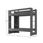 Beliche Juvenil Savana 1 Prateleira Espresso Móveis Grafite