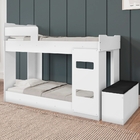 Beliche Loyon Solteiro Branco Com Baú