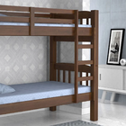 Beliche Madeira Maciça Itália Castanho Com 2 Colchões D20 88x