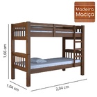 Beliche Madeira Maciça Itália Castanho Com 2 Colchões Pro Lif