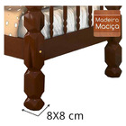 Beliche Madeira Maciça Palmo - Castanho