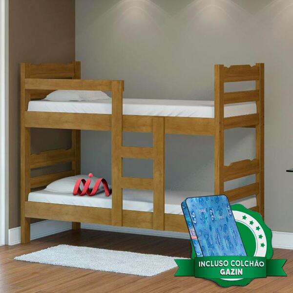 Beliche Madeira Maciça Solteiro Reforçada Robusta Nemargi Imb