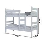 Beliche Madeira Maciça Solteiro Rubi Branco Shopjm