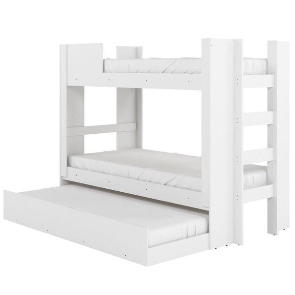 Beliche Mais Cama Auxiliar Solteiro Spirit Branco