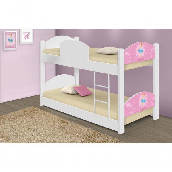 Beliche Mini Cama Bailarina Clássica Com 2 Colchões