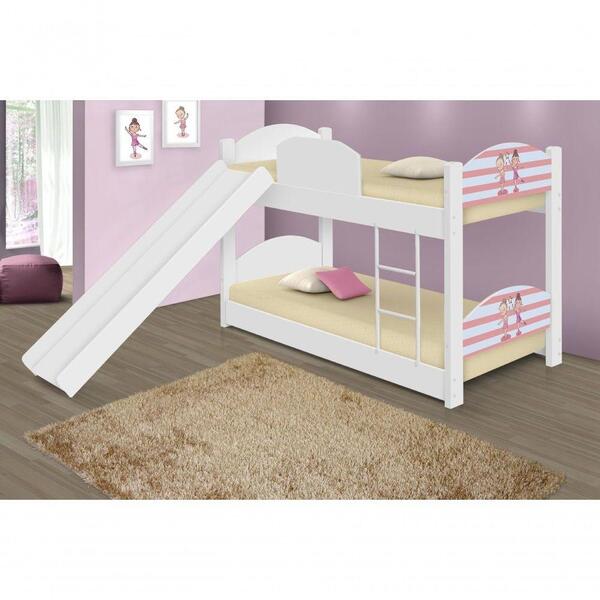 Beliche Mini Cama Bailarinas Com Escorregador