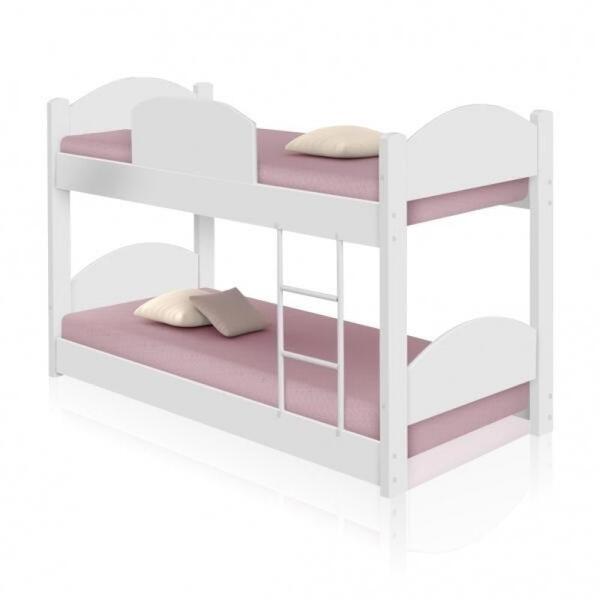 Beliche Mini Cama Branco Clássico Com 2 Colchões
