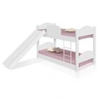 Beliche Mini Cama Branco Com Escorregador E Colchões