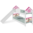 Beliche Mini Cama Casinha Menina Moça Com Escorregador E Colc