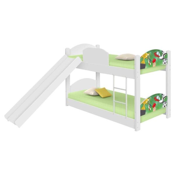 Beliche Mini Cama Com Escorregador Copa Futebol Placar
