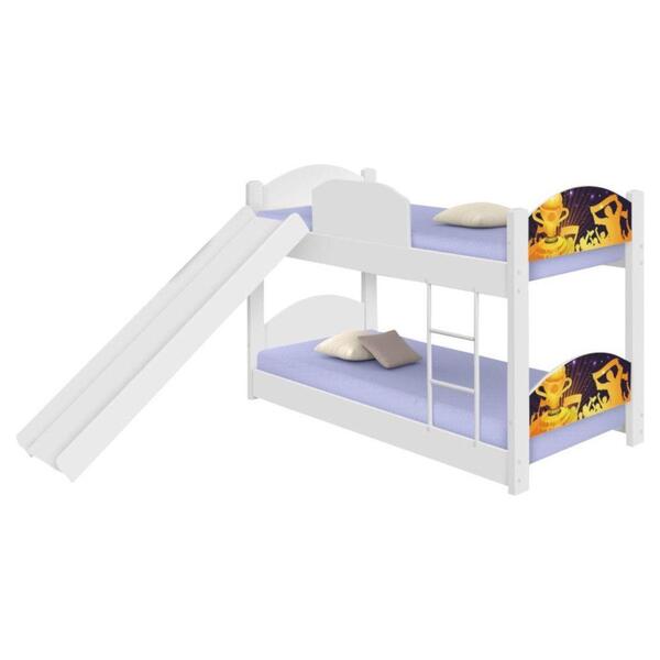 Beliche Mini Cama Com Escorregador Copa Futebol Troféu