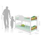 Beliche Mini Cama Dinossauro Com 2 Colchões