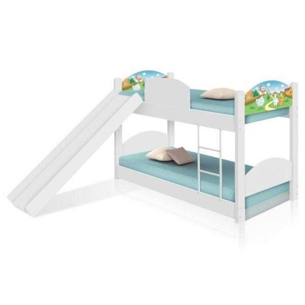 Beliche Mini Cama Fazendinha Com Escorregador E Colchões