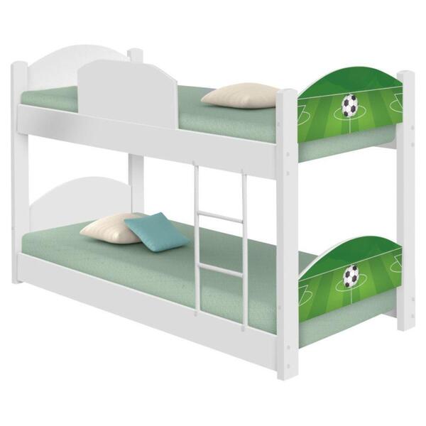 Beliche Mini Cama Futebol Gramado Com 2 Colchões