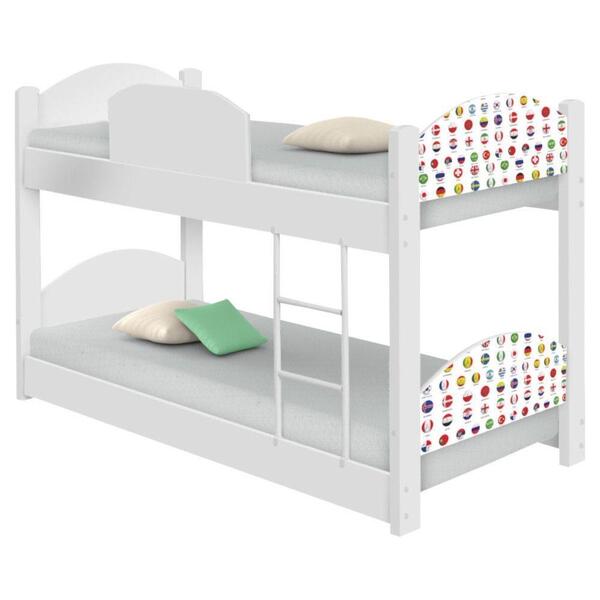 Beliche Mini Cama Futebol Seleções Copa Com 2 Colchões