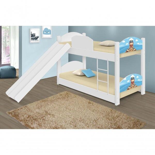 Beliche Mini Cama Marinheiro Com Escorregador E Colchões