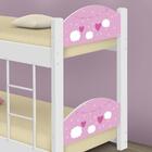 Beliche Mini Cama Nuvens Menina Com Escorregador E Colchões