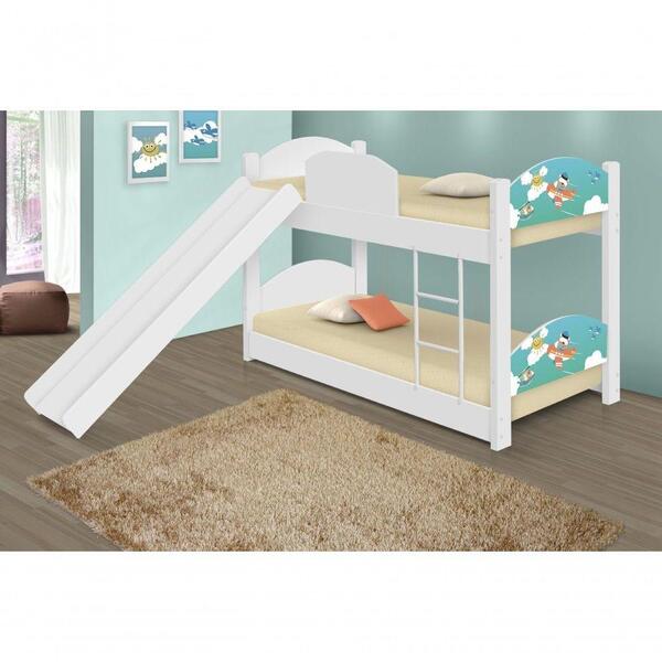 Beliche Mini Cama Patrulha Animal Com Escorregador