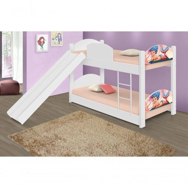 Beliche Mini Cama Sereia Nas Pedras Com Escorregador