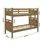 Beliche Moderna Castanho Jaspe Fenix Com Colchão Gazin