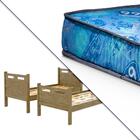 Beliche Moderna Castanho Jaspe Fenix Com Colchão Gazin