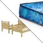 Beliche Moderna Teca Jaspe Fenix Com Colchão Gazin