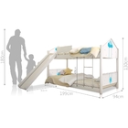 Beliche Montessoriana Balanço Azul Com Escorregador Colchão