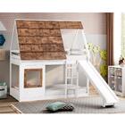 Beliche Montessoriana Cabana Noopy Com Escorregador Branco -