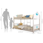 Beliche Montessoriana Casa Balanço Azul Com Colchões