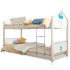 Beliche Montessoriana Casa Balanço Azul Com Colchões