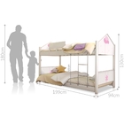 Beliche Montessoriana Casa Balanço Rosa Com Colchão