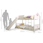 Beliche Montessoriana Casa Balanço Rosa Com Escorregador