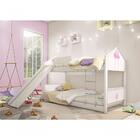 Beliche Montessoriana Casa Balanço Rosa Com Escorregador