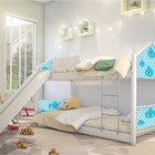 Beliche Montessoriana Casa Nuvem Azul Com Escorregador