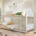 Beliche Montessoriana Casa Nuvem Cinza Com Colchões