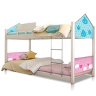 Beliche Montessoriana Casa Solteiro Nuvem Azul E Rosa