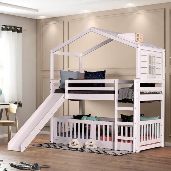 Beliche Montessoriana Divertida Com Escorregador, Janela E Te