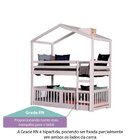 Beliche Montessoriana Divertida Rn 125cm Com Telhado Claraboi