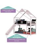 Beliche Montessoriana Lousa Divertida Com Telhado Lua E Esco